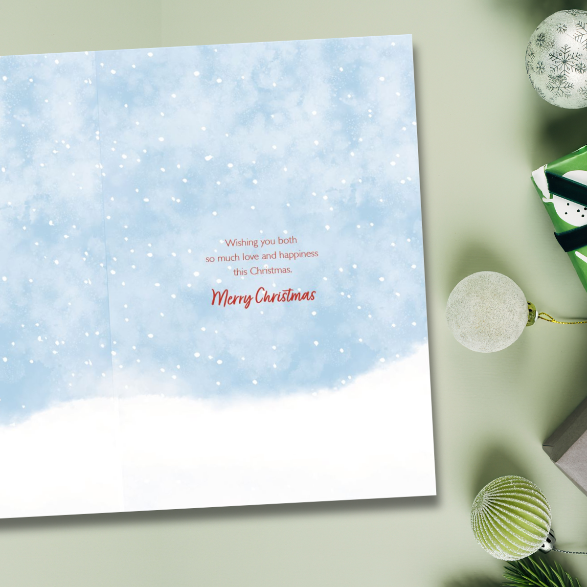 Son & Girlfriend Christmas Card - Woodland Tree
