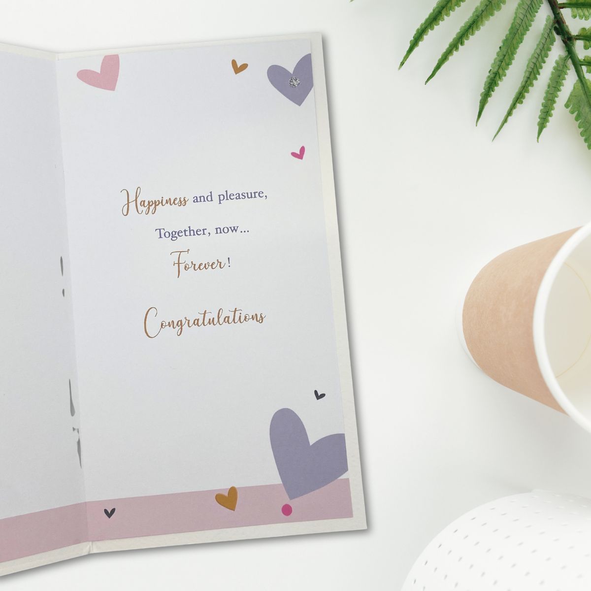 Wedding Day Card - Signature Hearts