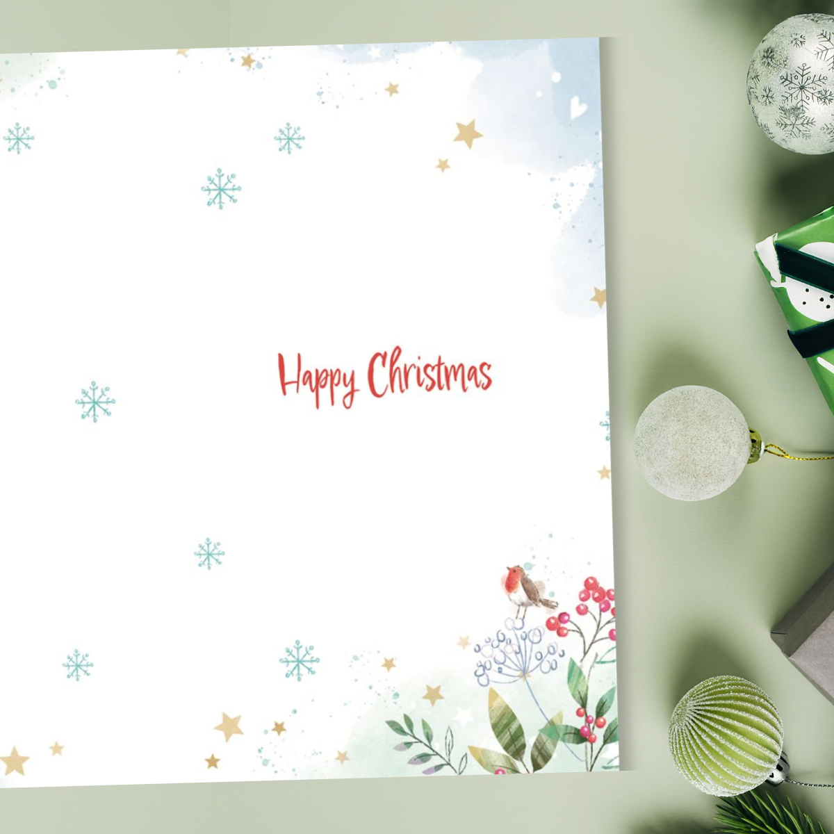 Our House To Yours Christmas Card - Awash With Colour Dog Post