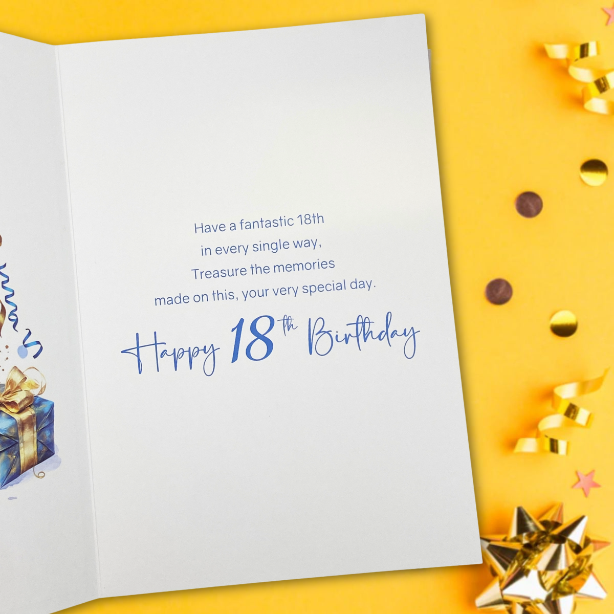18th Birthday Card - Bliss Cake & Balloons