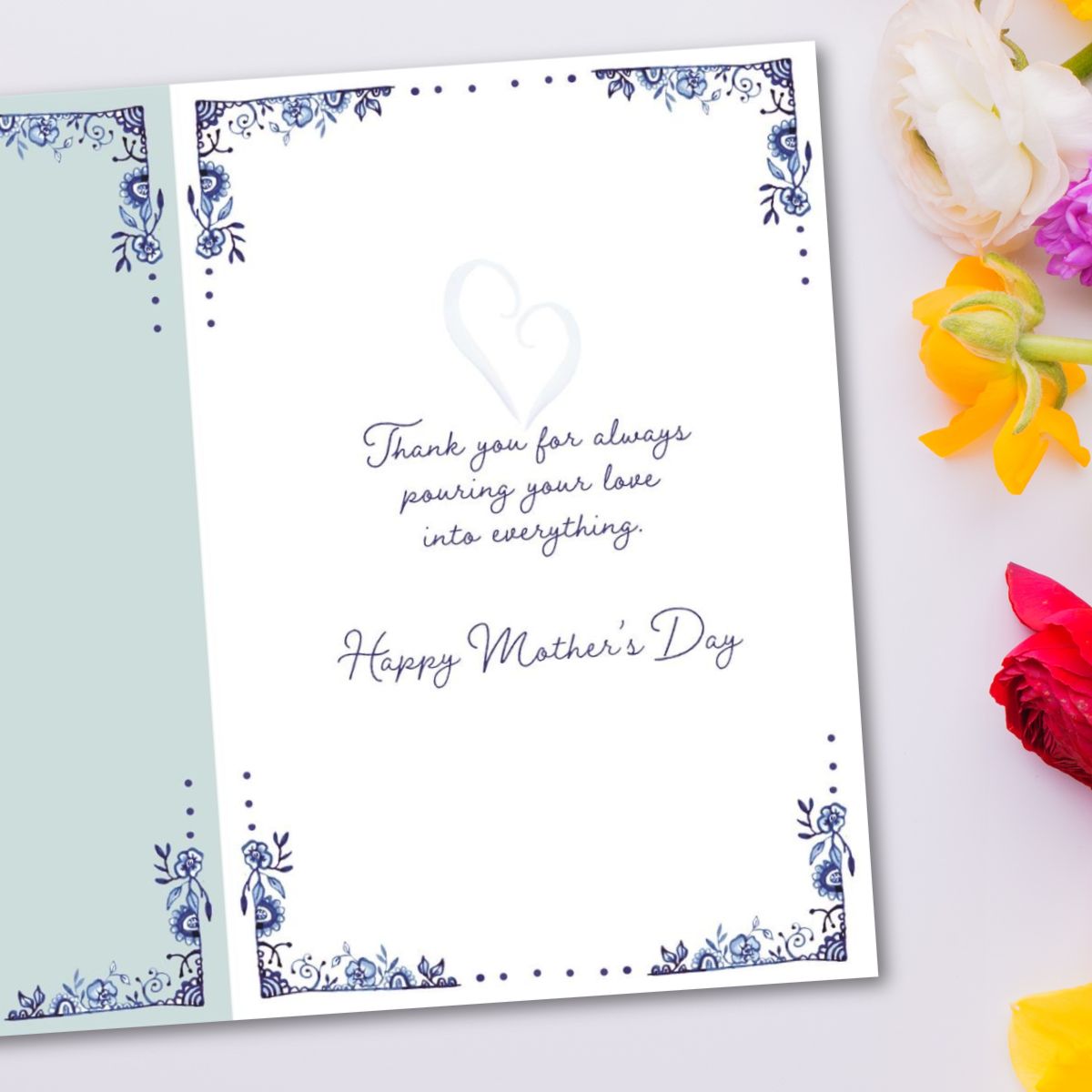 Mum Mother's Day Card - Tea & Heart To Hearts