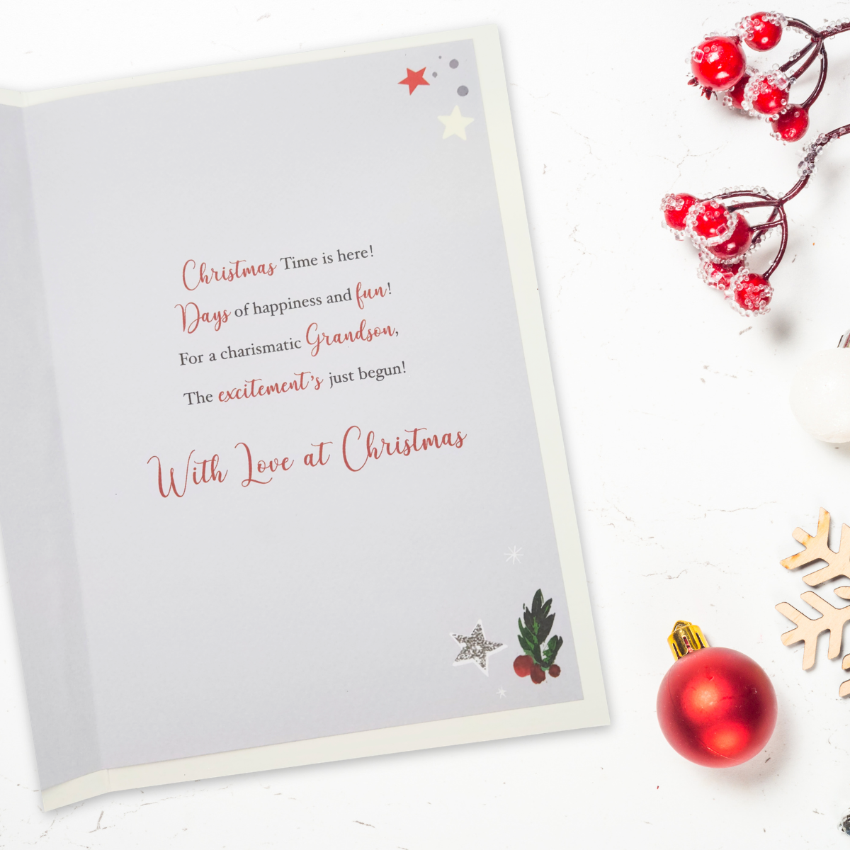 Grandson Christmas Card - Signature Gamer