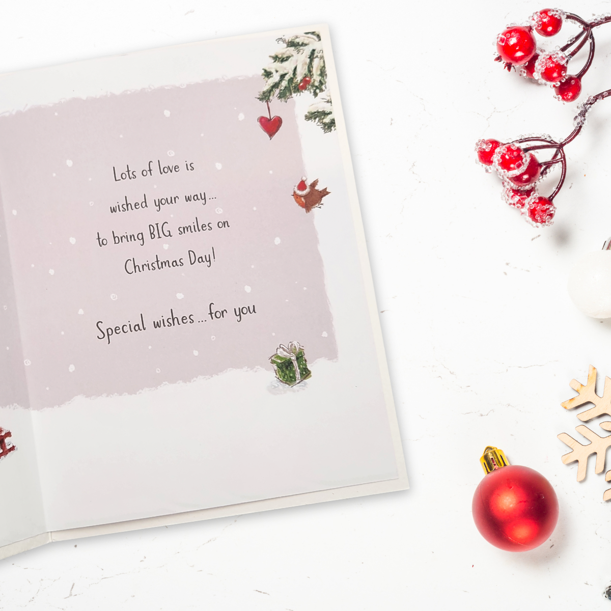 Great Grandson Christmas Card - Woodi Bear