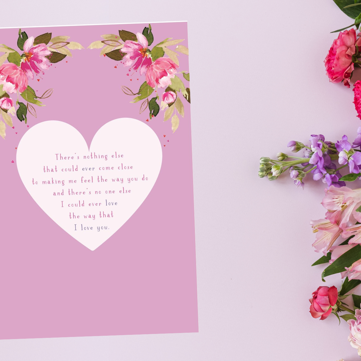 Fiancee Birthday Card - Balloons & Gift Large