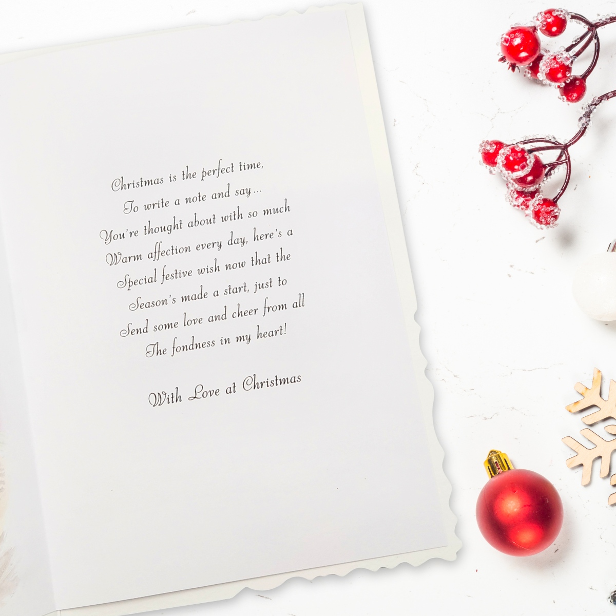 Mum Christmas Card - Velvet Gallery Chocolates & Flowers
