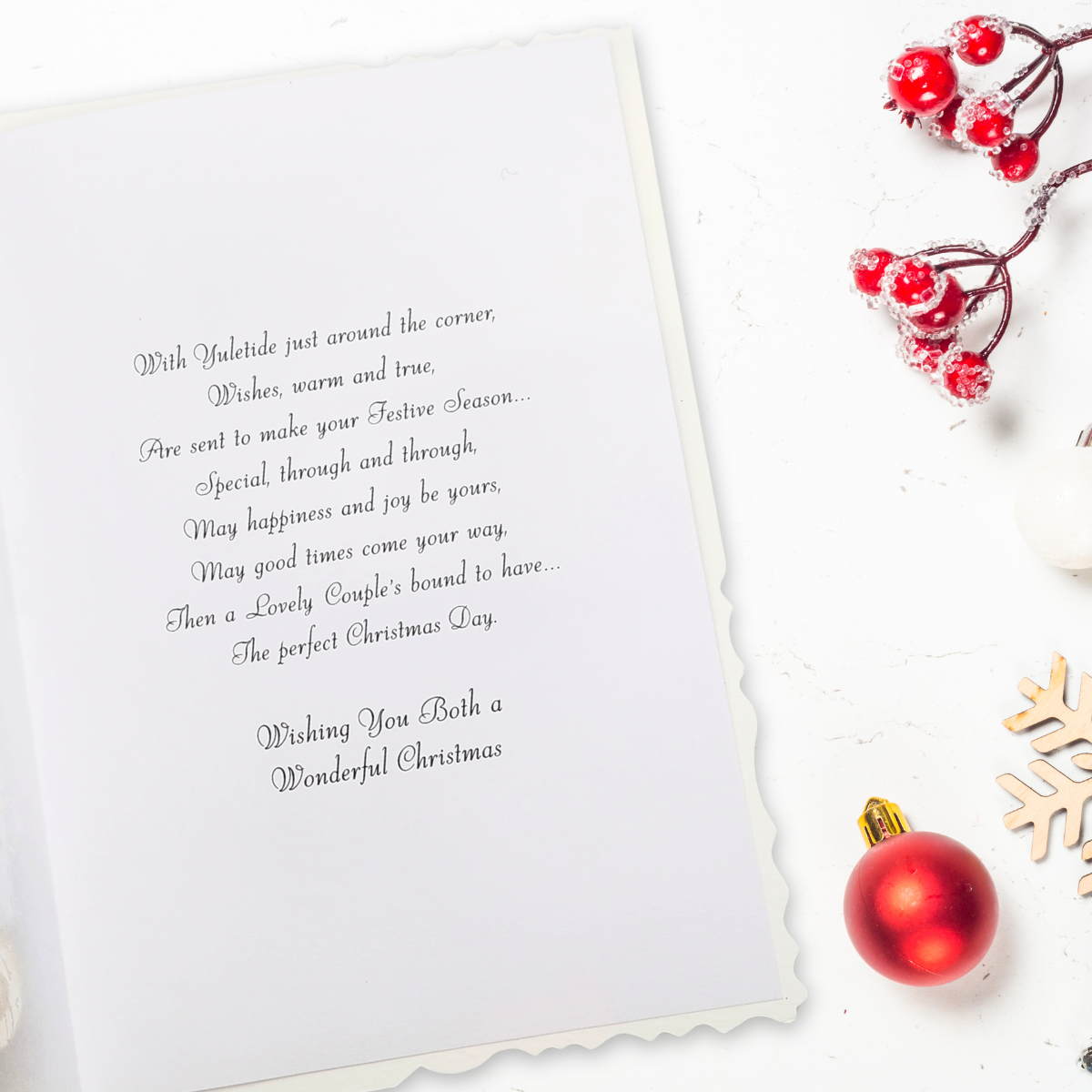 Brother & Sister-In-Law Christmas Card - Velvet Gallery Cake