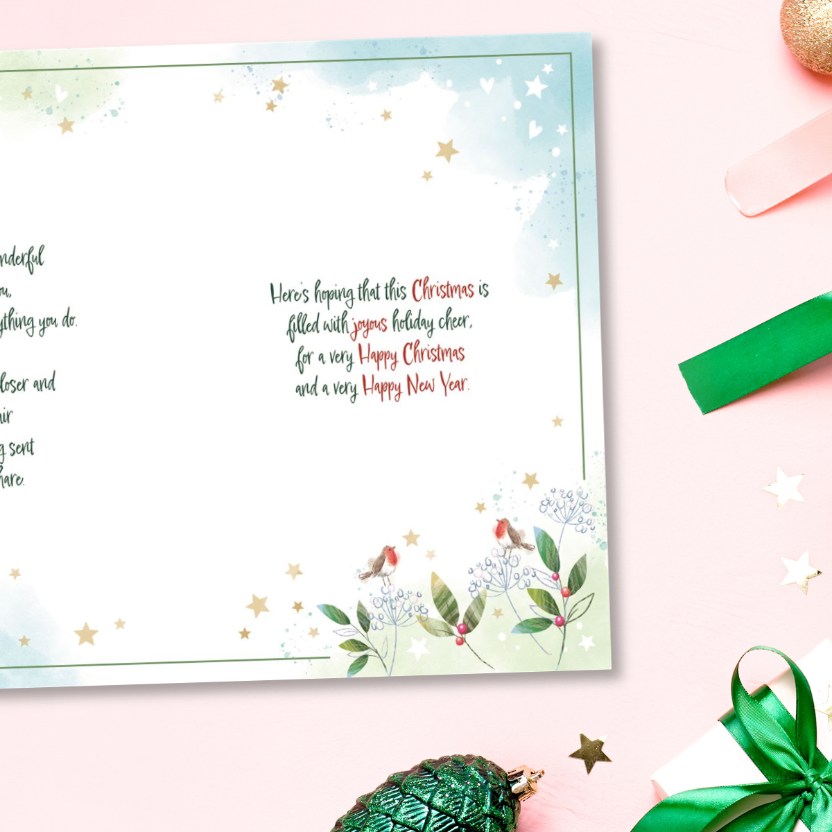 Both Of You Christmas Card - Awash With Colour Stroll
