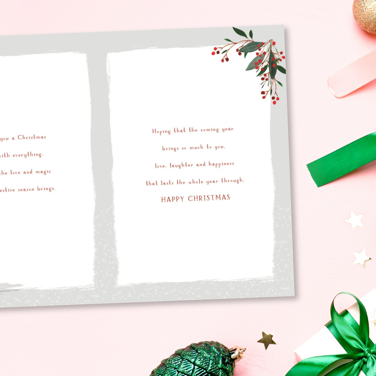 Son & Fiancée Christmas Card - Skylight Gifts