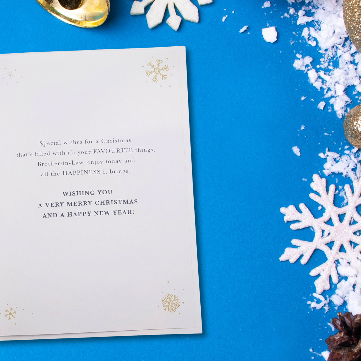 Sister-In-Law Christmas Card - Floral Envelope
