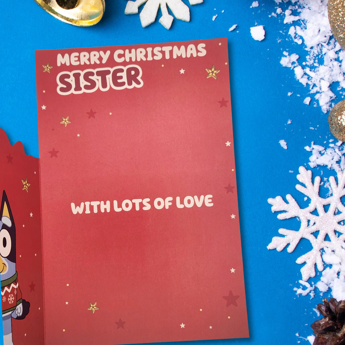 Sister Christmas Card - Bluey