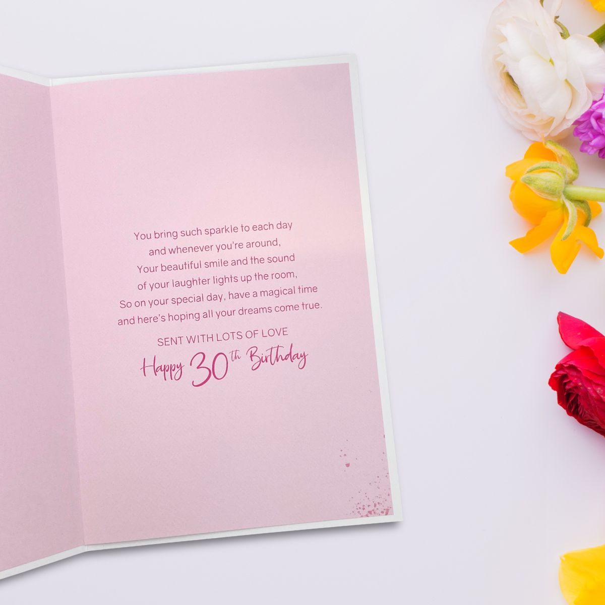 Daughter 30th Birthday Card - Champagne & Gift