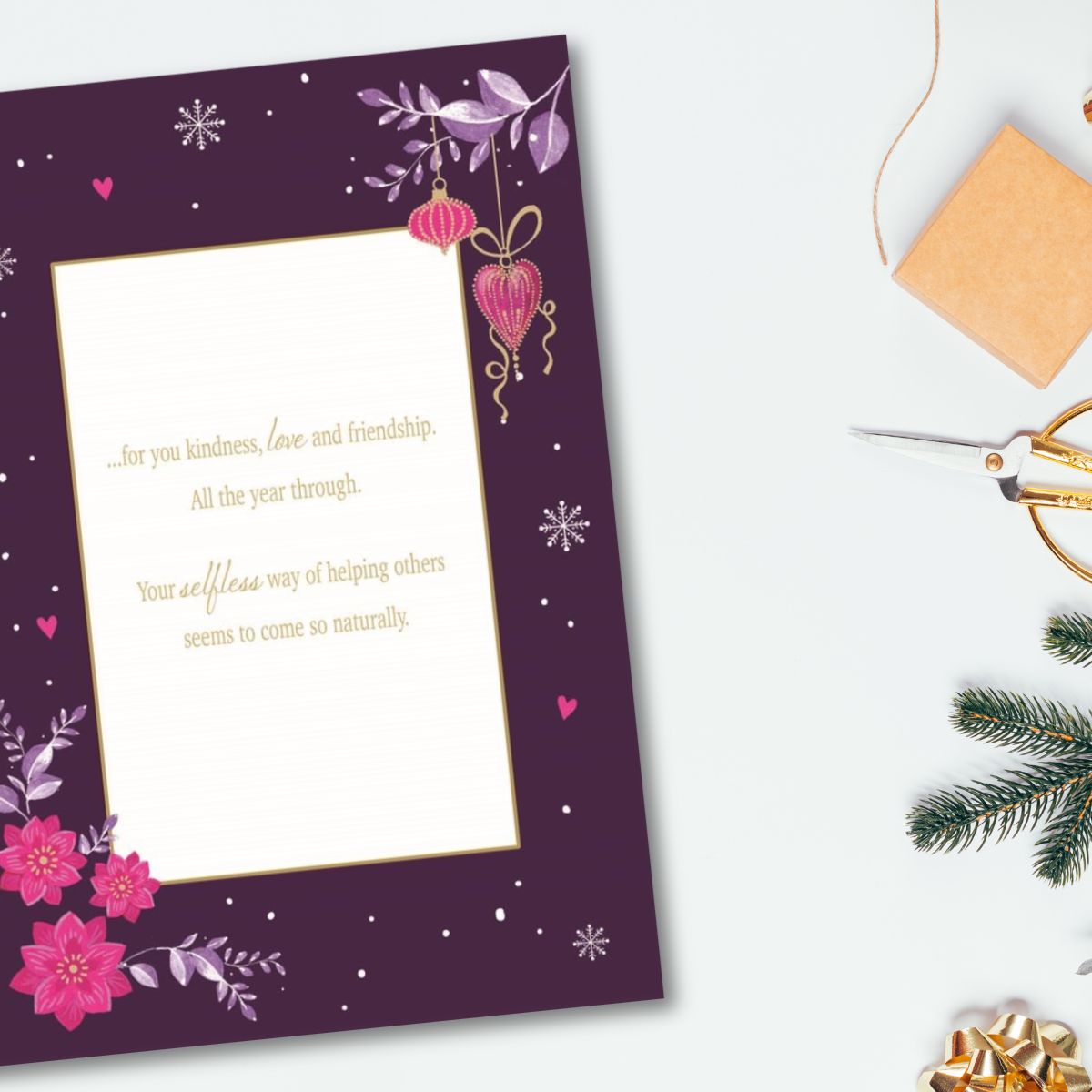 Mum Large Christmas Card - Moonstone