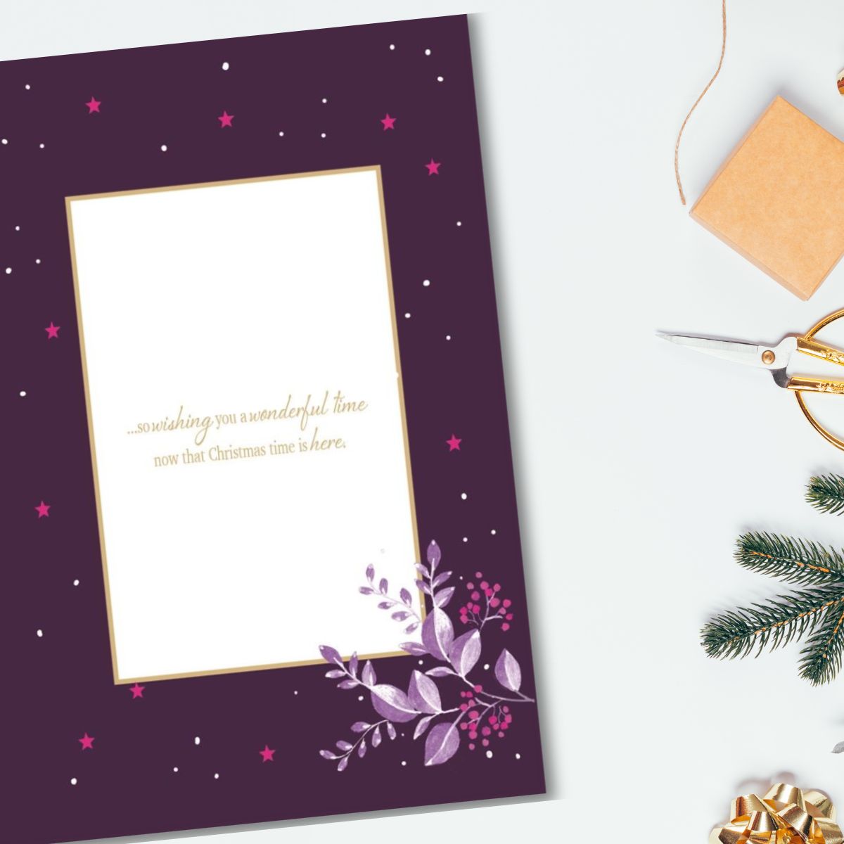 Daughter Large Christmas Card - Moonstone Tree