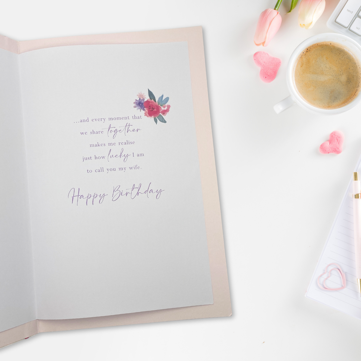 Wife Birthday Card - Meeting You Is The Best Thing