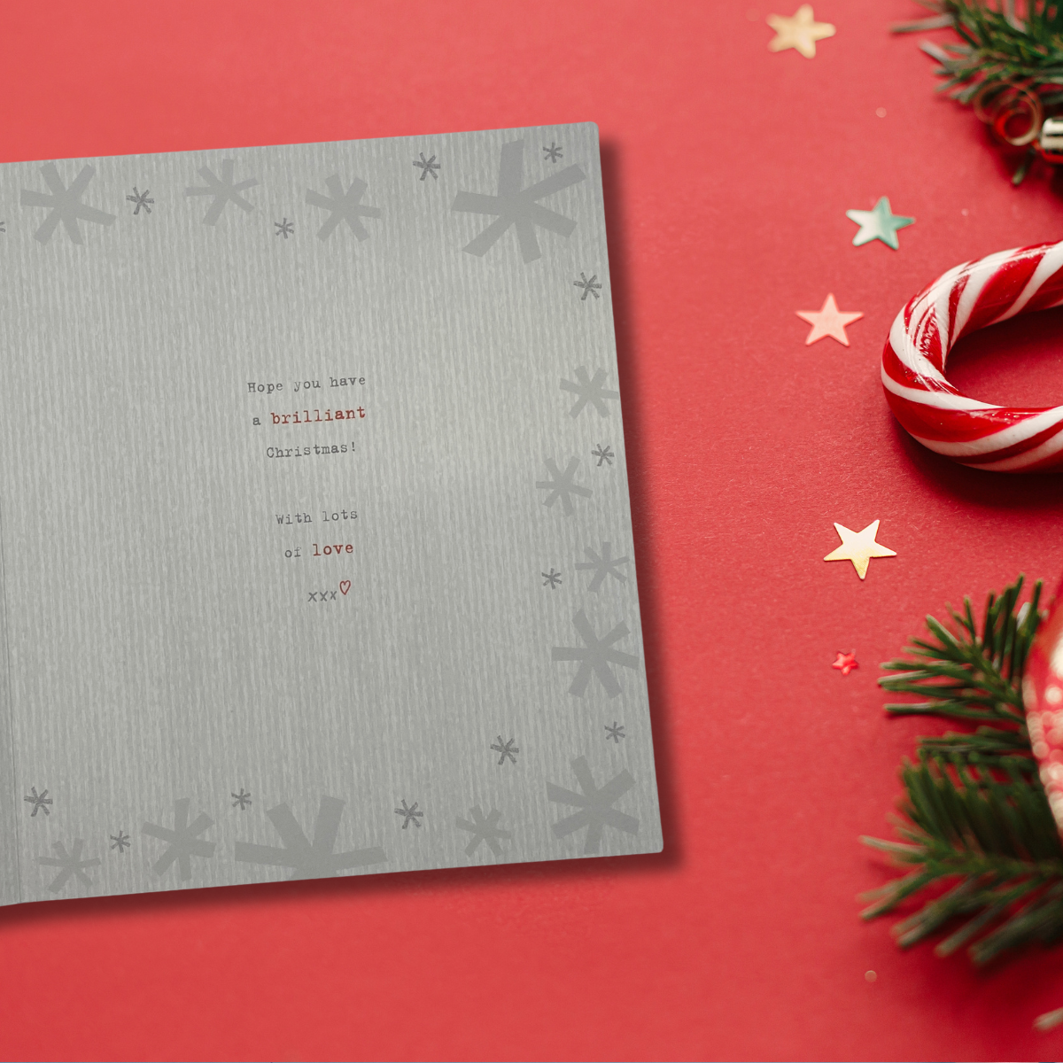 Nephew Christmas Card - Boofle Bear Skiing