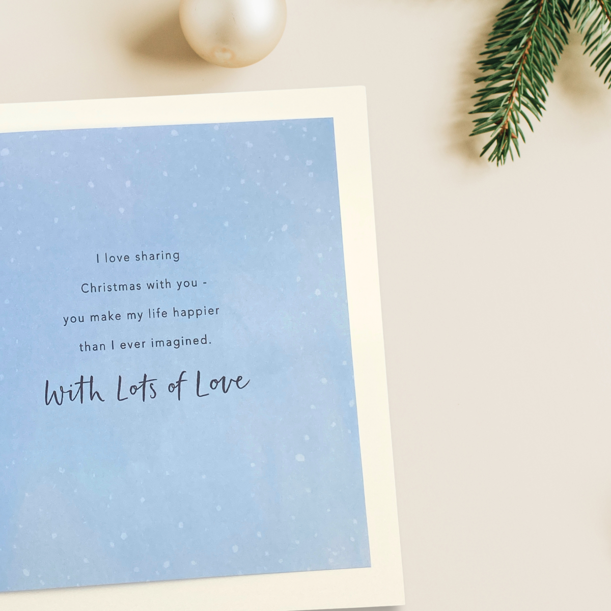 One I Love Christmas Card - Snowy Stroll