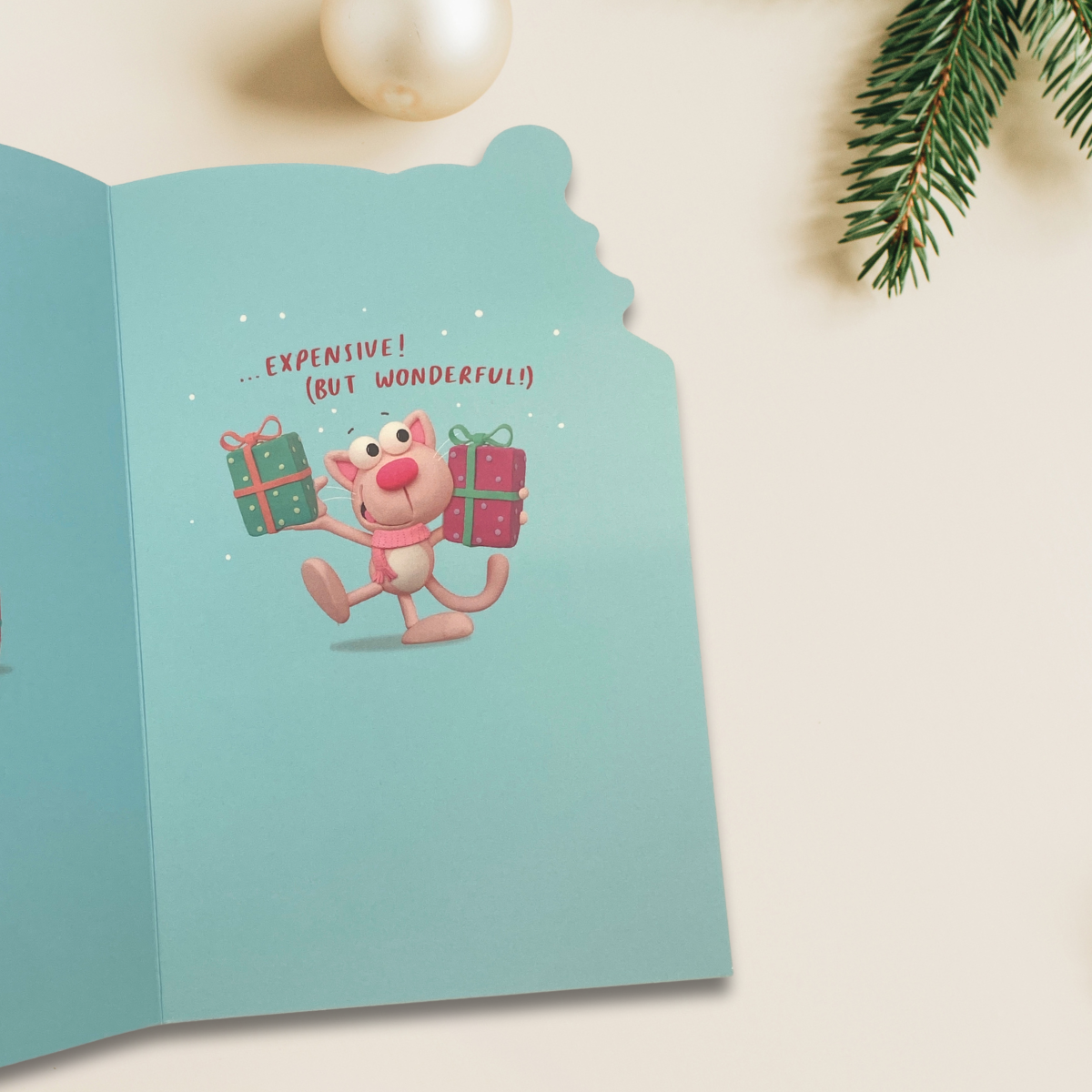 Daughter Christmas Card - Crackers Character