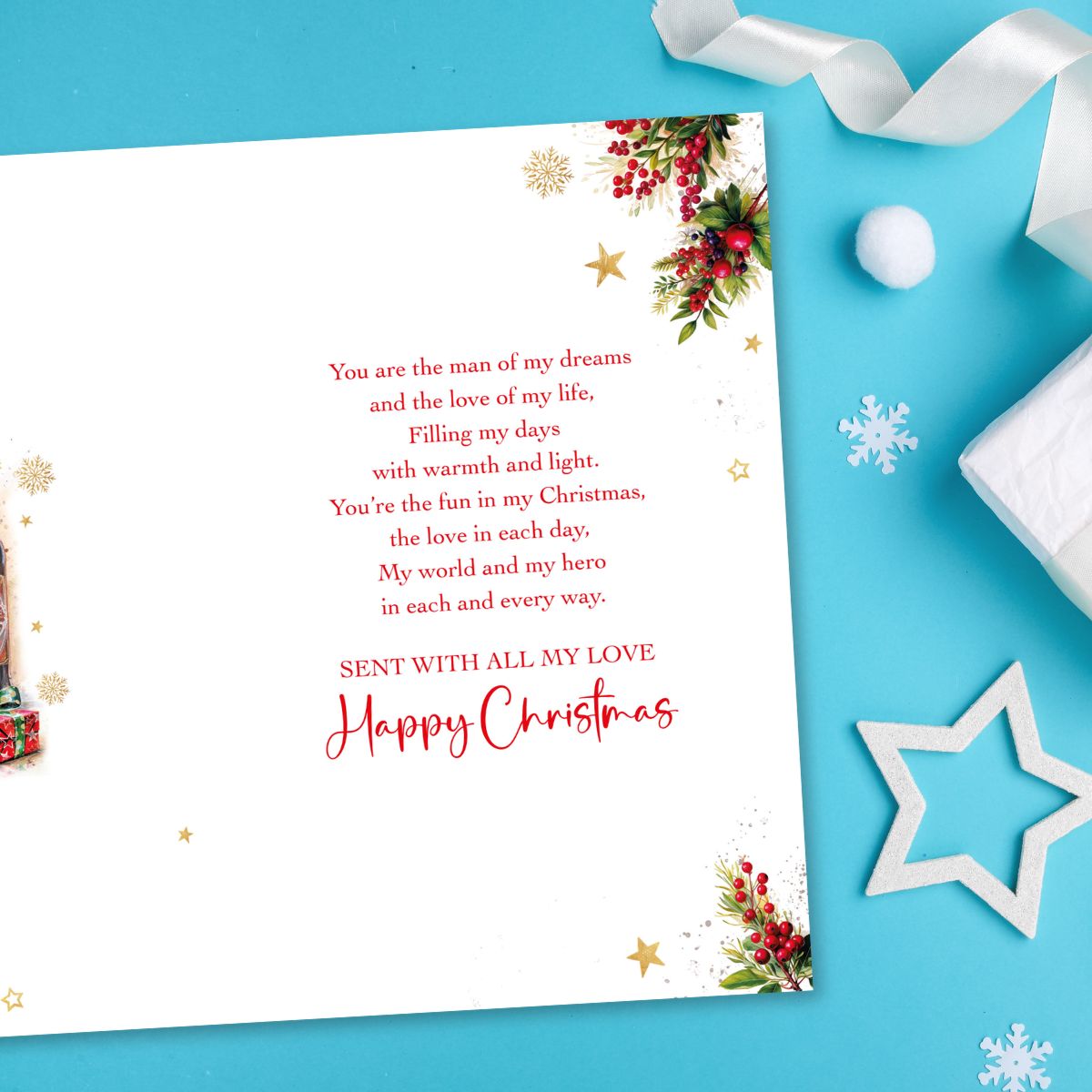 Husband Christmas Card - Beer & Gifts