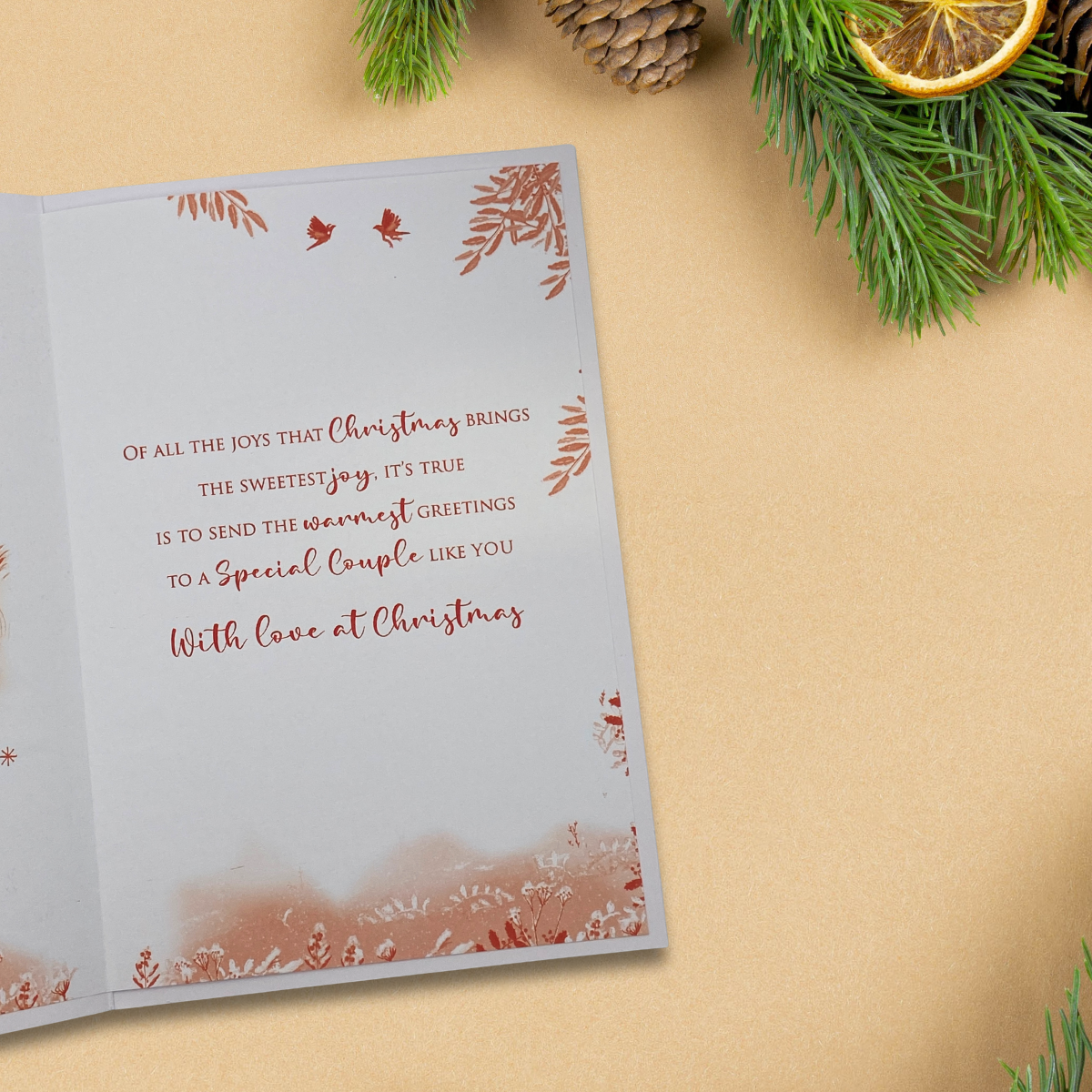 Special Couple Christmas Card - Nuzzling Sheep