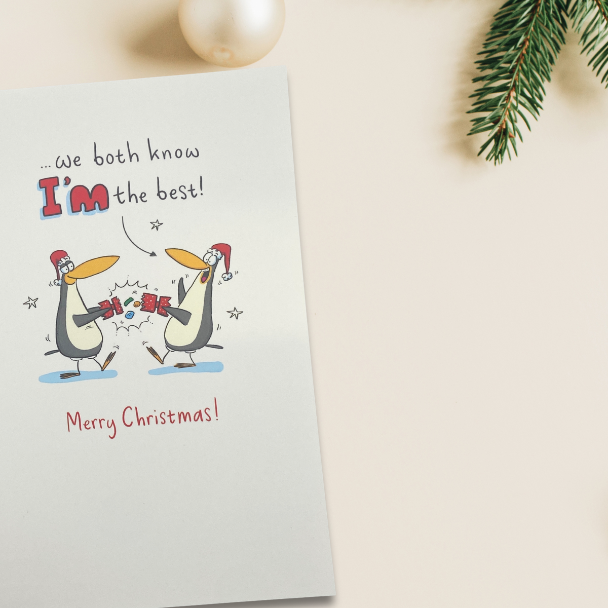 Brother Christmas Card - Giggles Rivalry