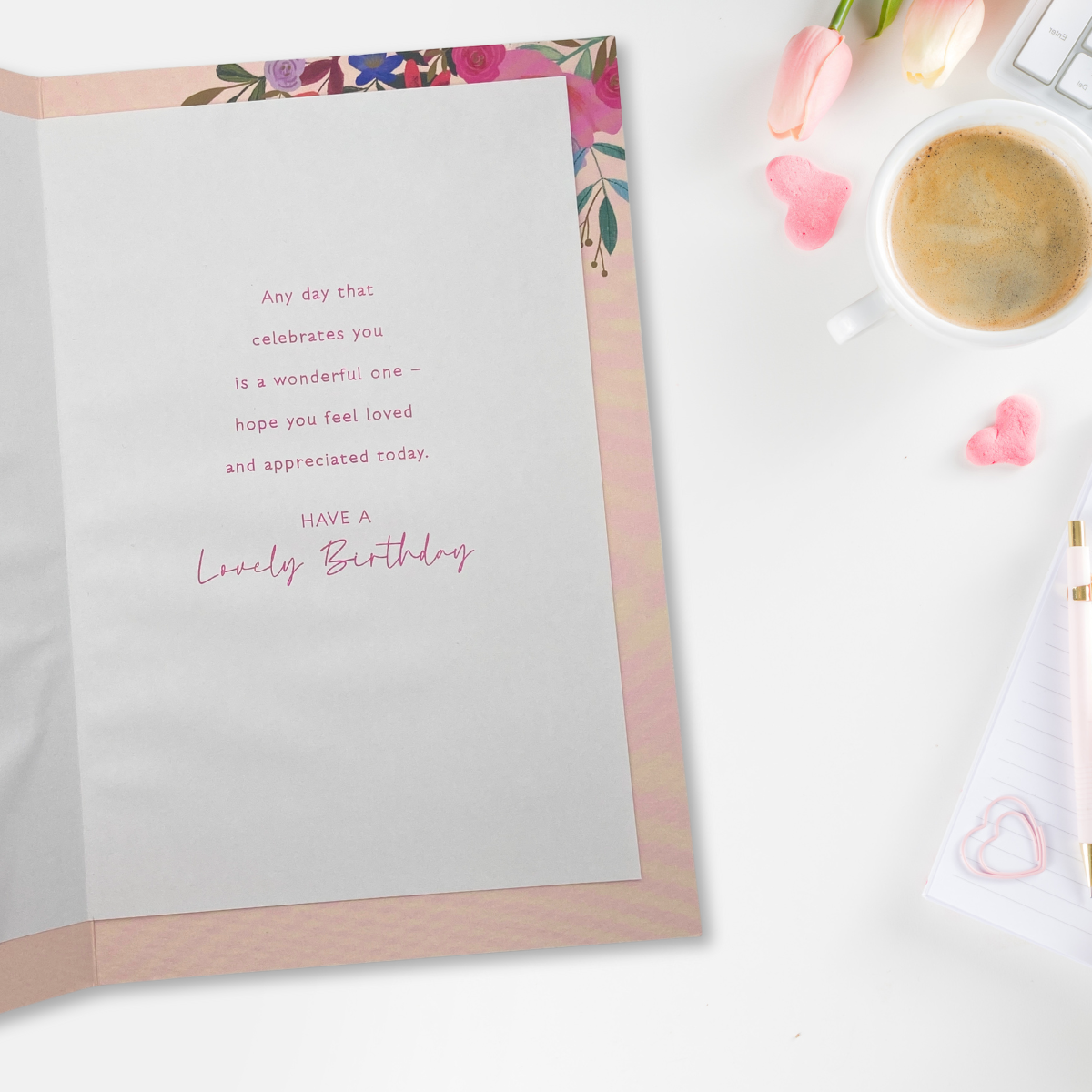 Mum Birthday Card - House With Floral Garden