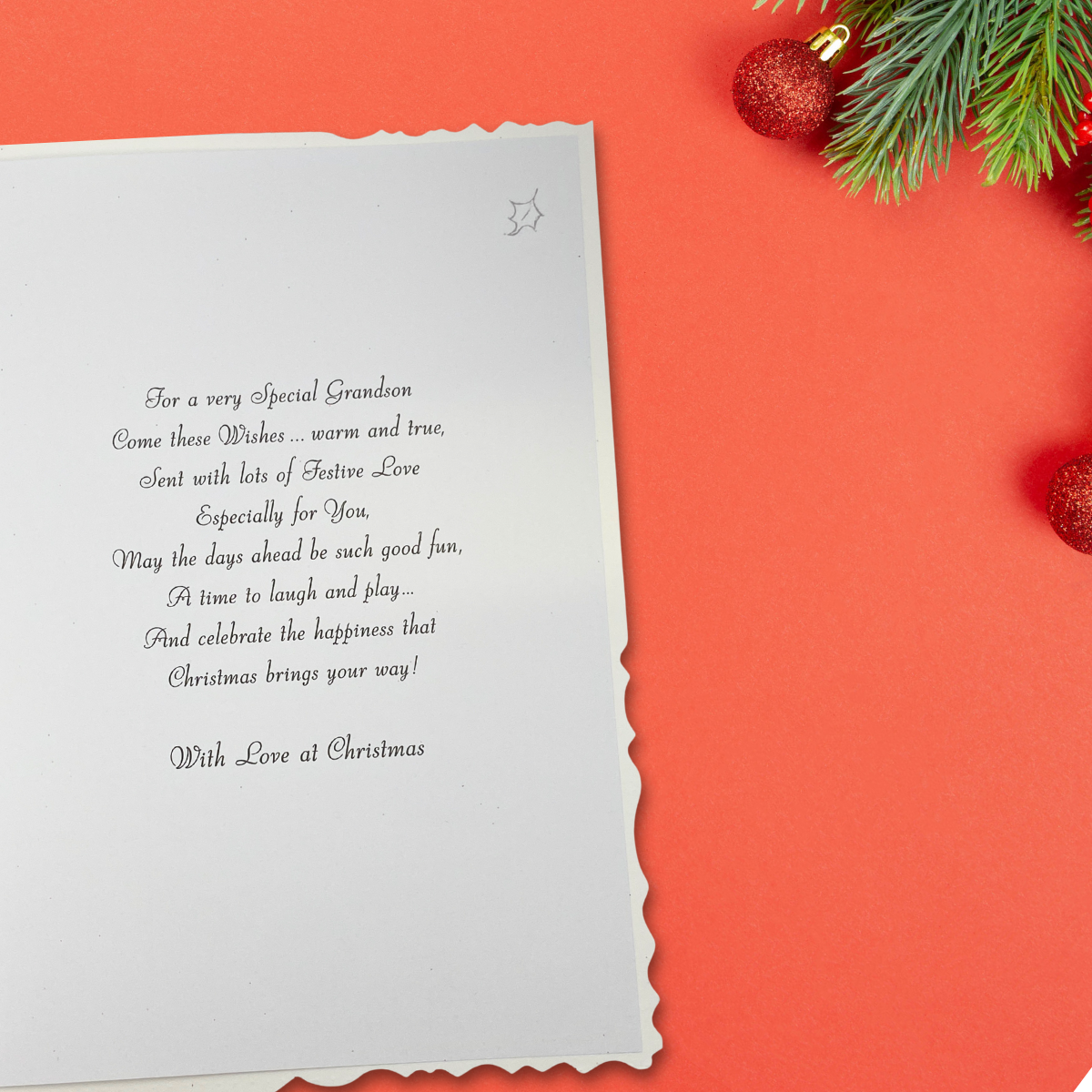 Grandson Christmas Card - Velvet Stocking & Headphones