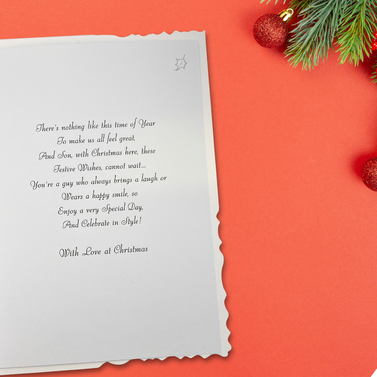 Son Christmas Card - Velvet Wine & Gifts