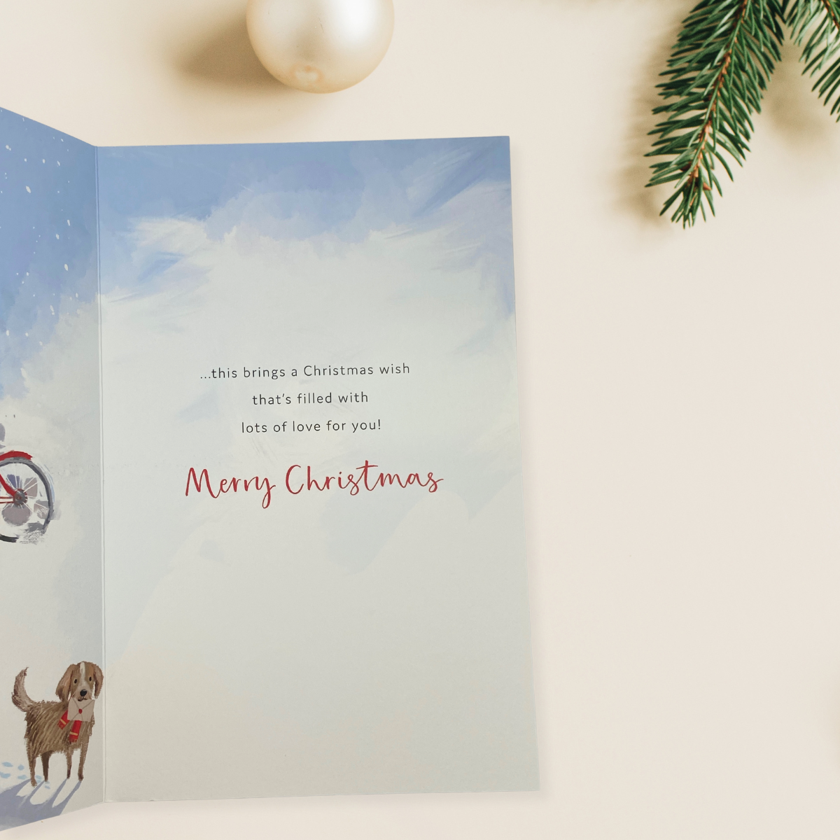 Son Christmas Card - Dog & Postbox