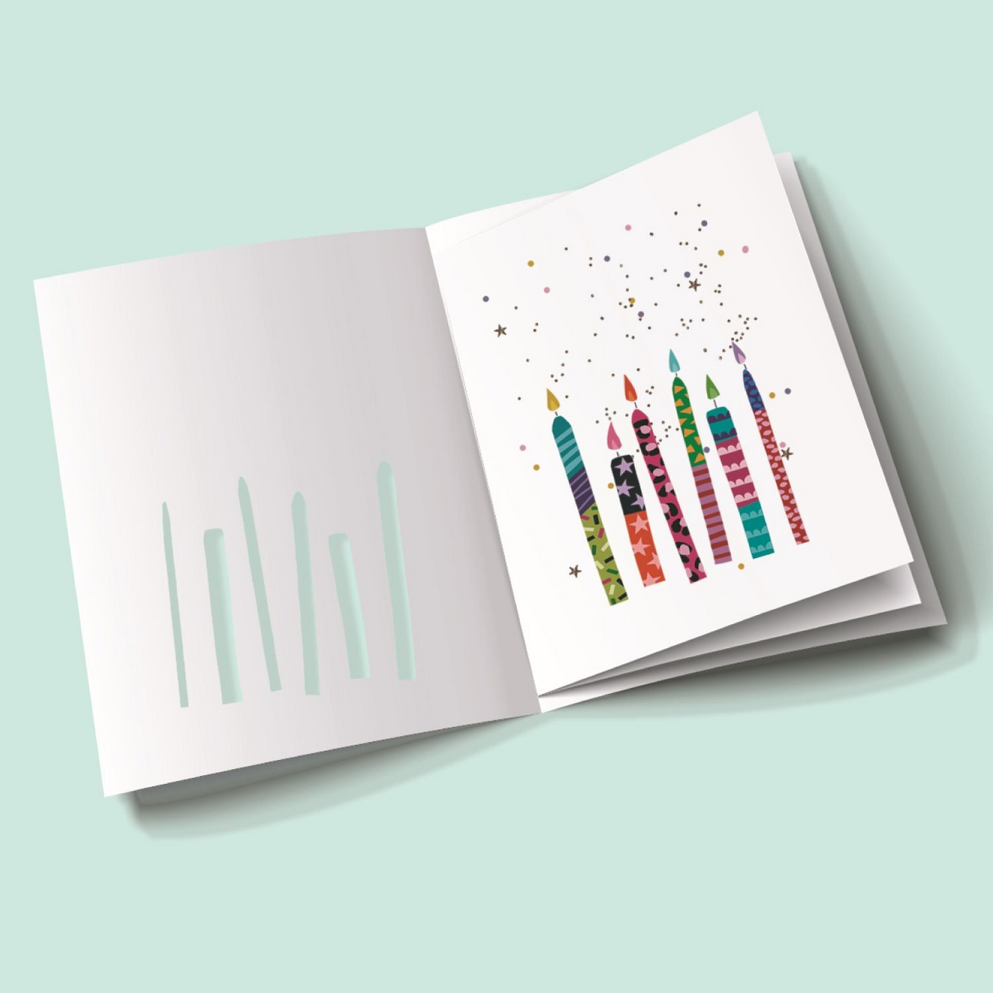 Sorbet Sunshine Birthday Card - Candles