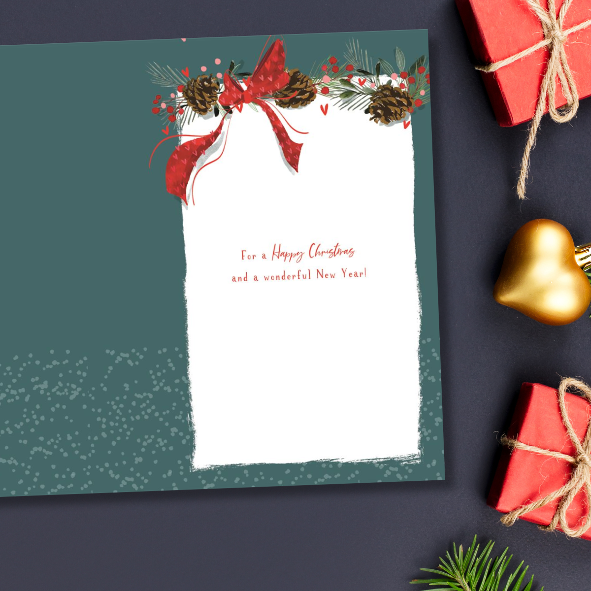 Open Christmas Card - Skylight Bauble