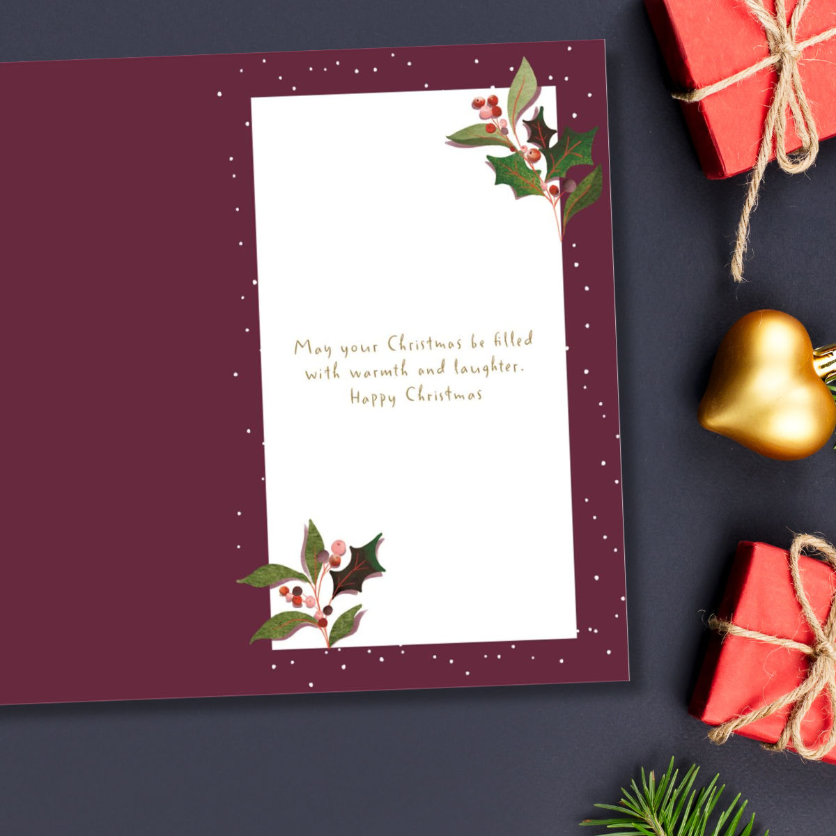Open Christmas Card - Big World Little Things Gingerbread House