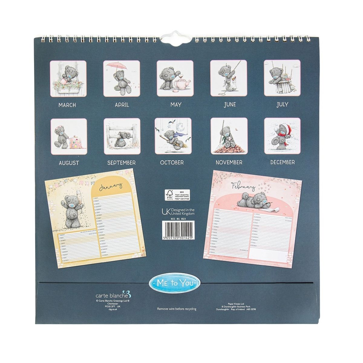 Me To You Calendar 2026 - Square Calendar