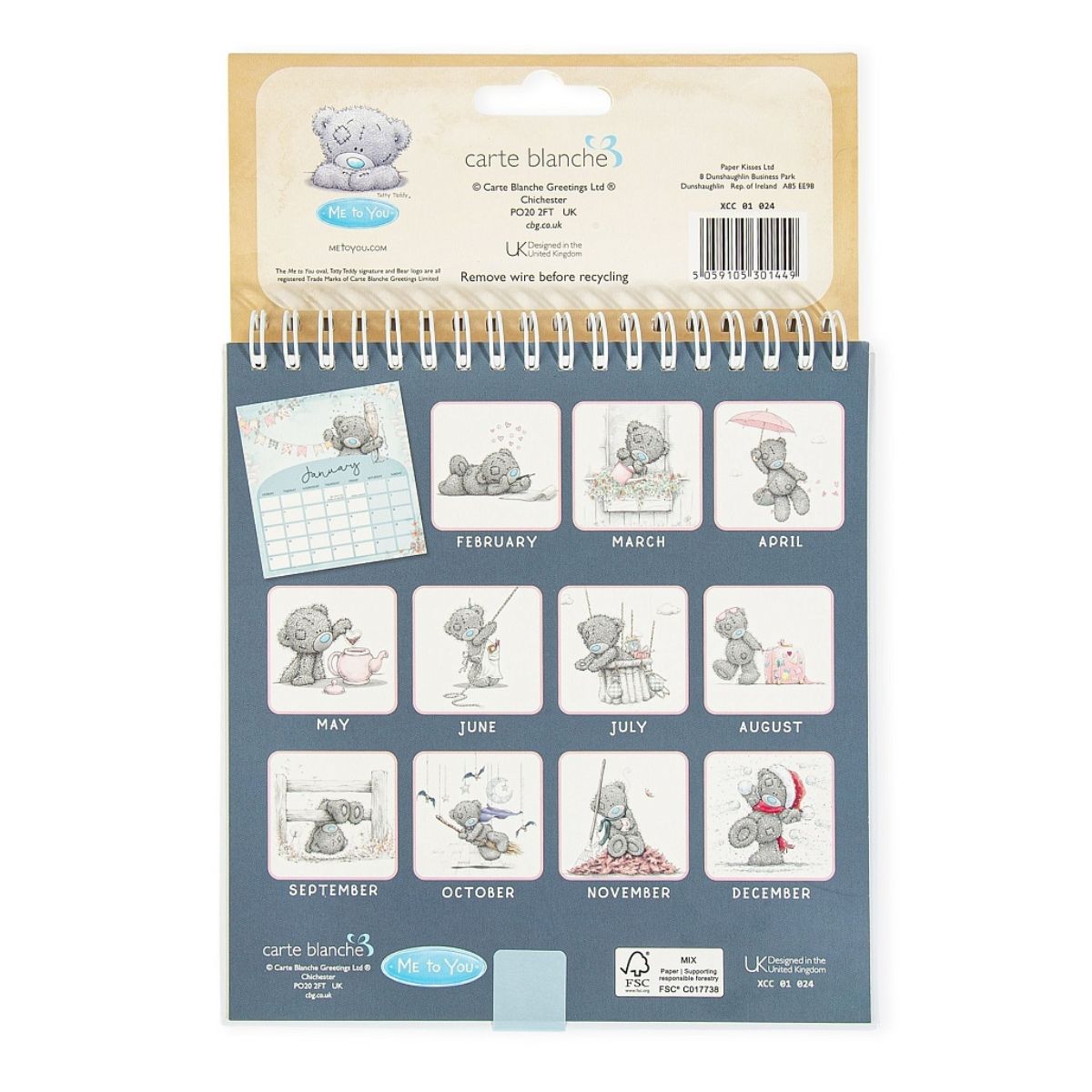 Me To You Calendar 2026 - Desk Calendar