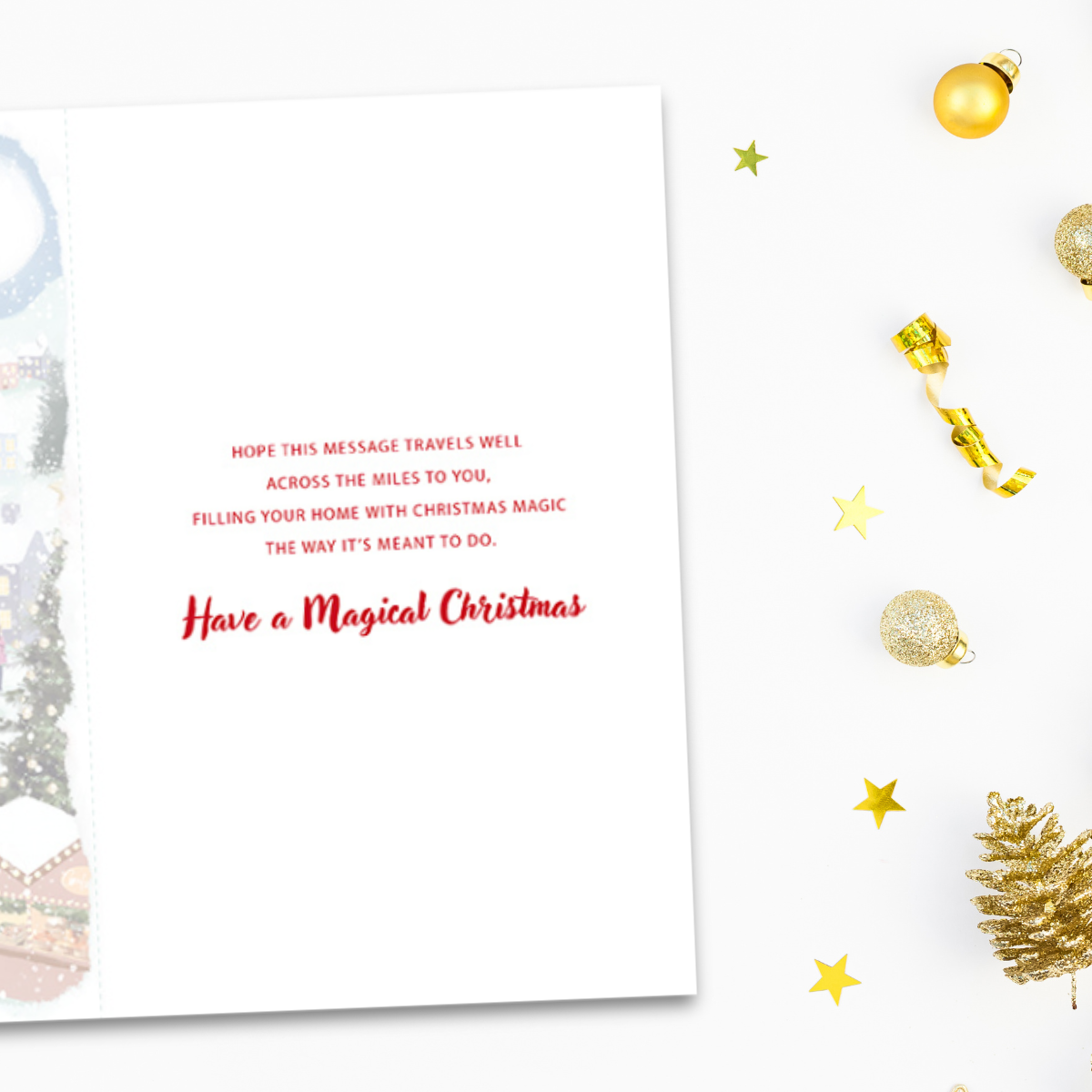 Across The Miles Christmas Card - Christmas Market