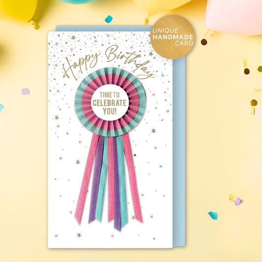 Champagne Birthday Card - Decoupage Time To Celebrate You!