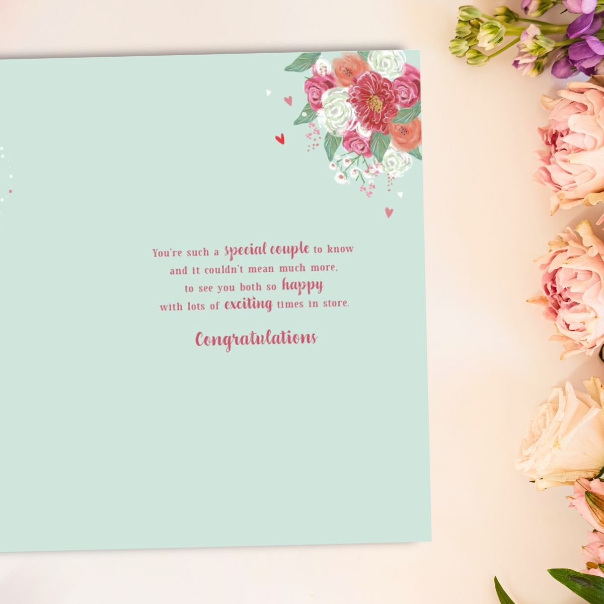 Engagement Card - Granddaughter & Fiancé