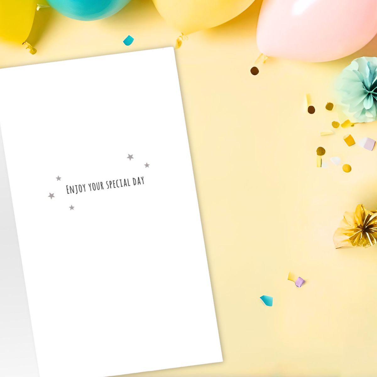 Champagne Birthday Card - Decoupage Dalmation & Gifts