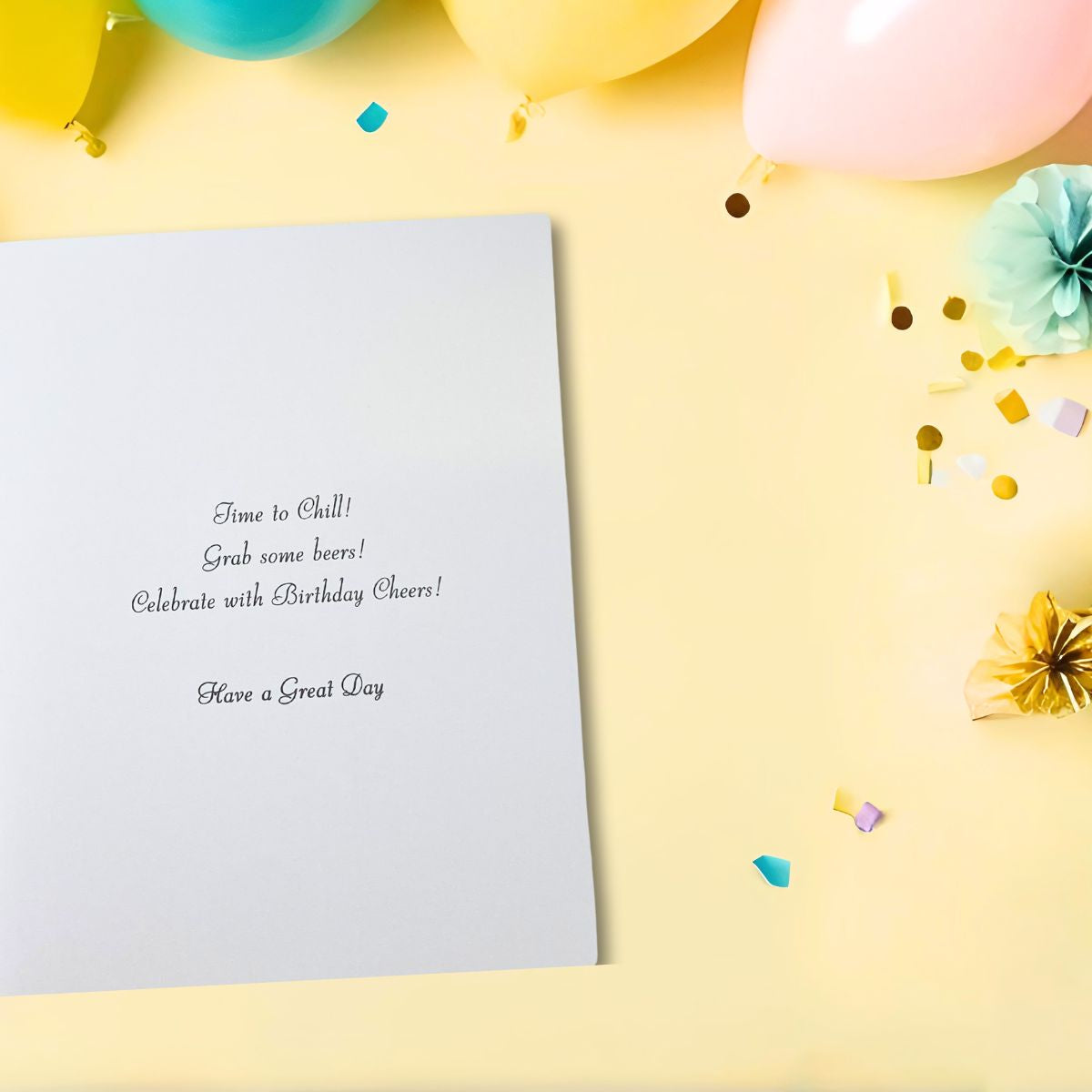 Velvet Birthday Card - Dog In Pub