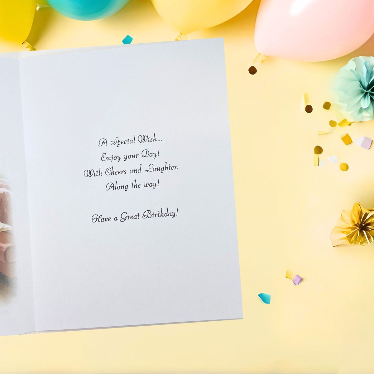 Velvet Birthday Card - Pub Menu