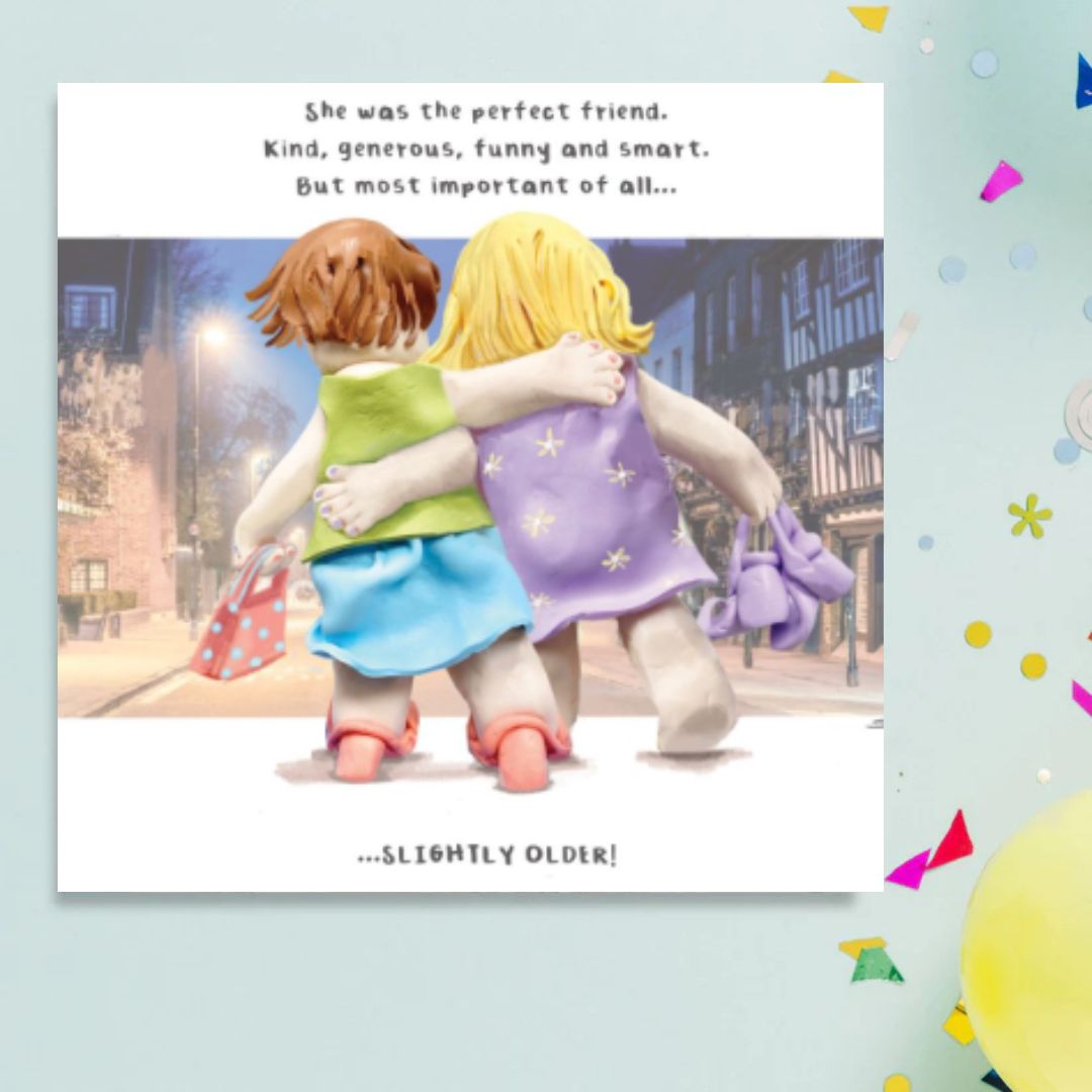 Model Family Funny Birthday Card - Slightly Older