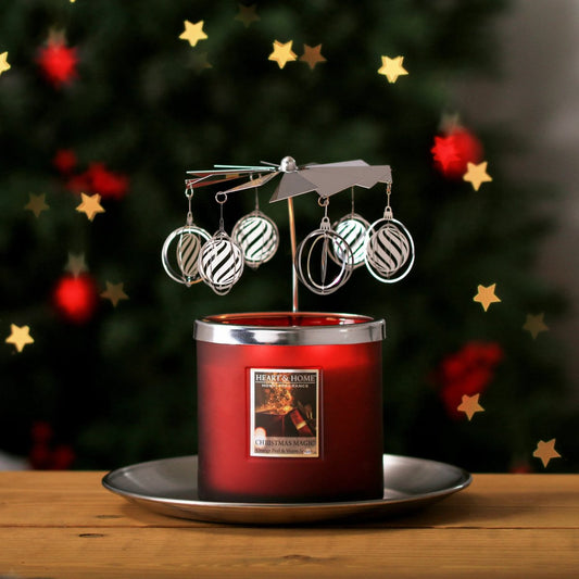 Heart & Home Gift Set - Twin Wick Candle & Carousel