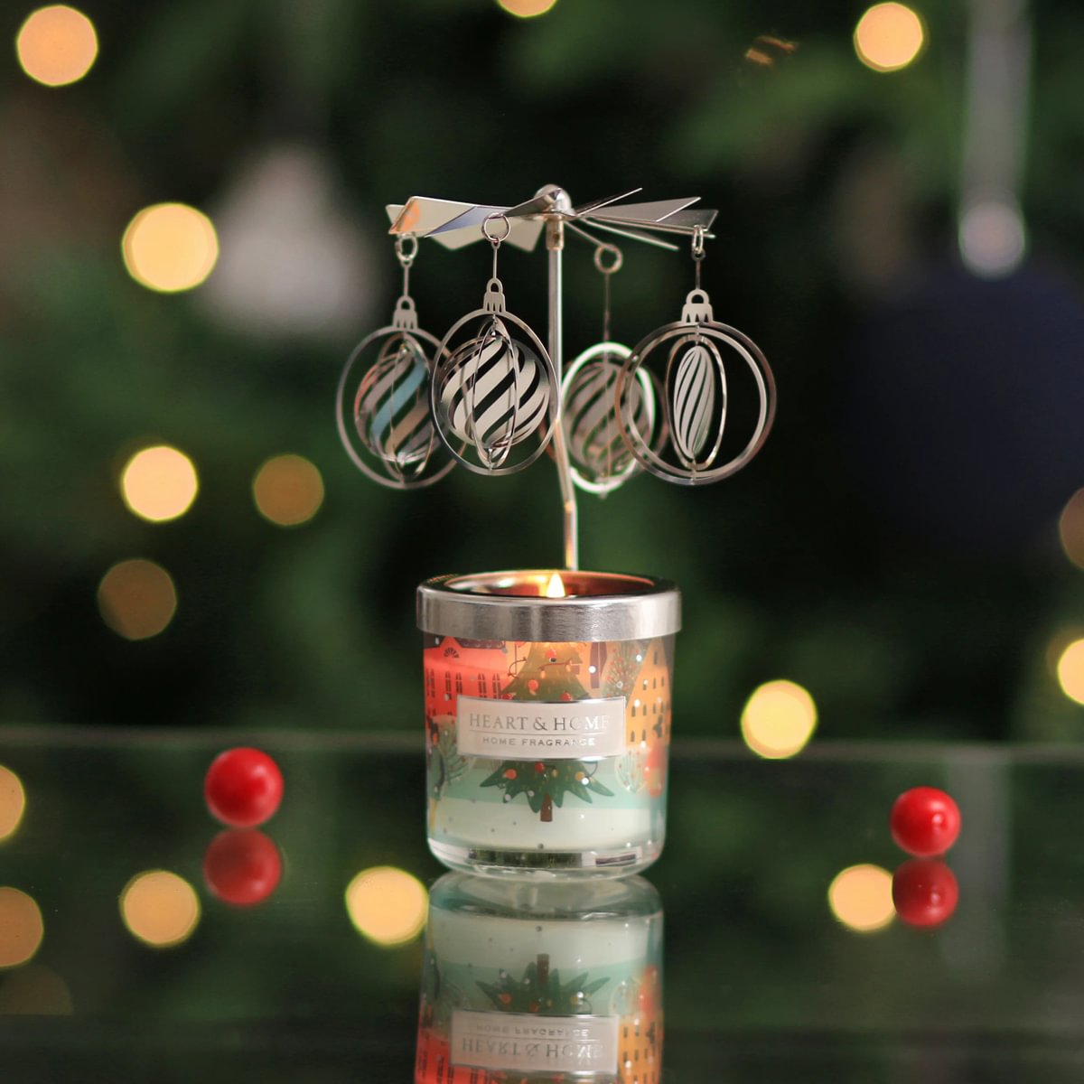 Heart & Home Gift Set - Mini Candle & Carousel