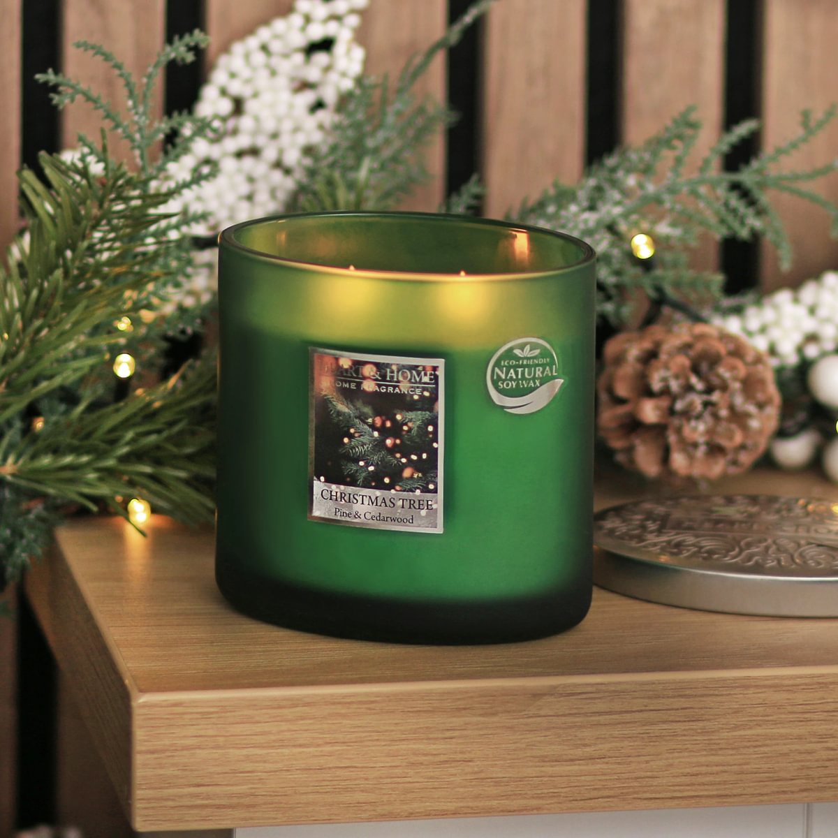 Heart & Home Twin Wick Soy Wax Candle - Christmas Tree
