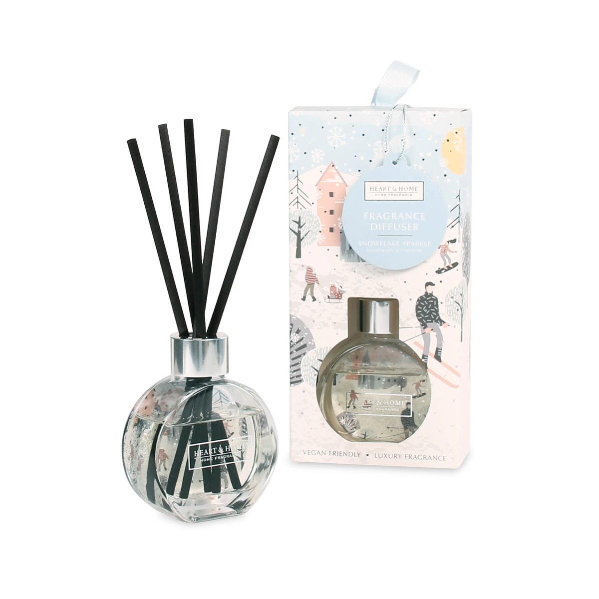 Heart & Home Reed Diffuser 70ml - Snowflake Sparkle