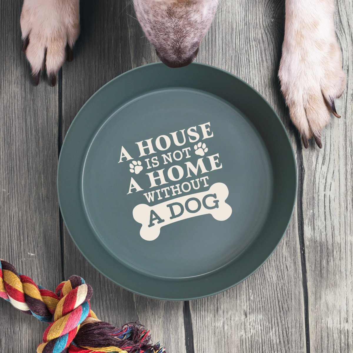 Personalised Dog Bowl - A House Is Not A Home Without A Dog