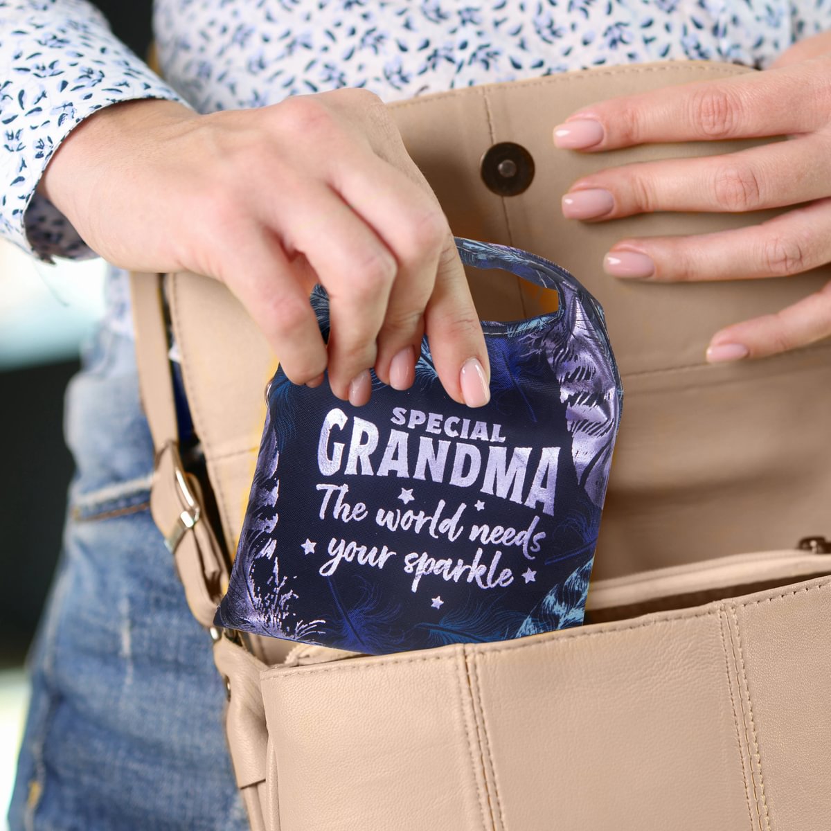 Sparkle Shopper Bag - Grandma