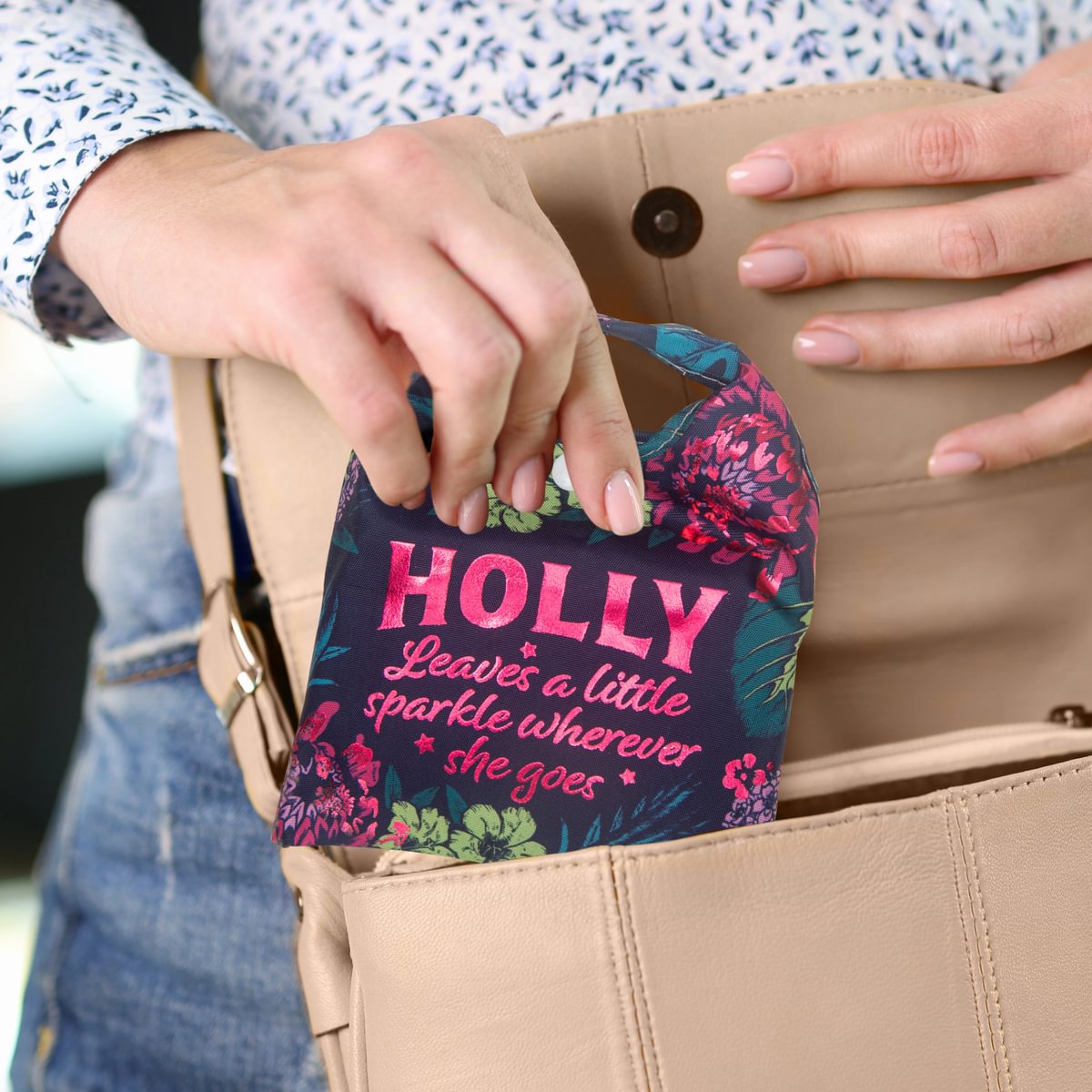 Sparkle Shopper Bag - Holly