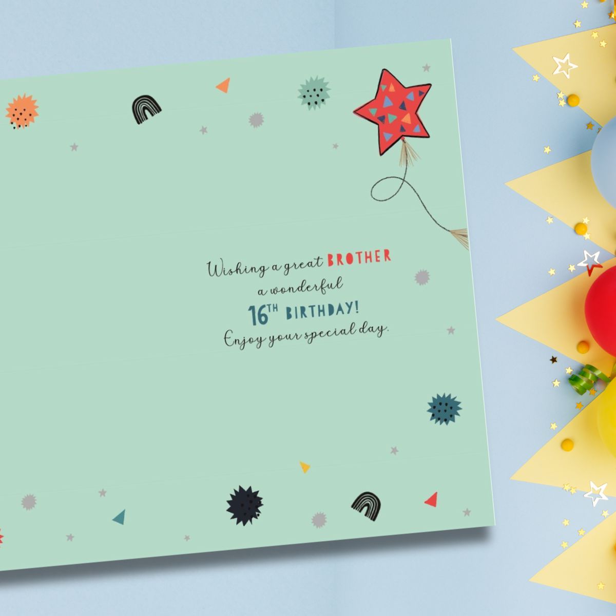 Brother 16th Birthday Card - Wonderful Wishes