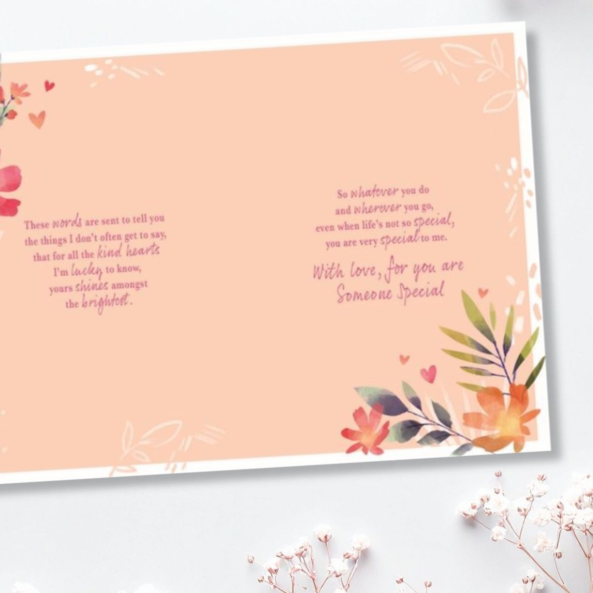 Someone Special Birthday Card - Most Especially For You