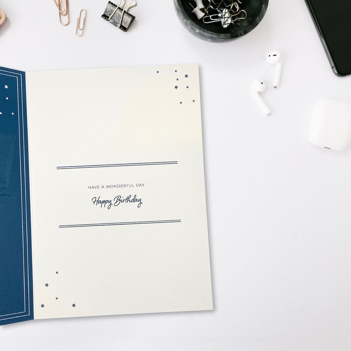 Tulsi Birthday Card - Laptop & Headphones